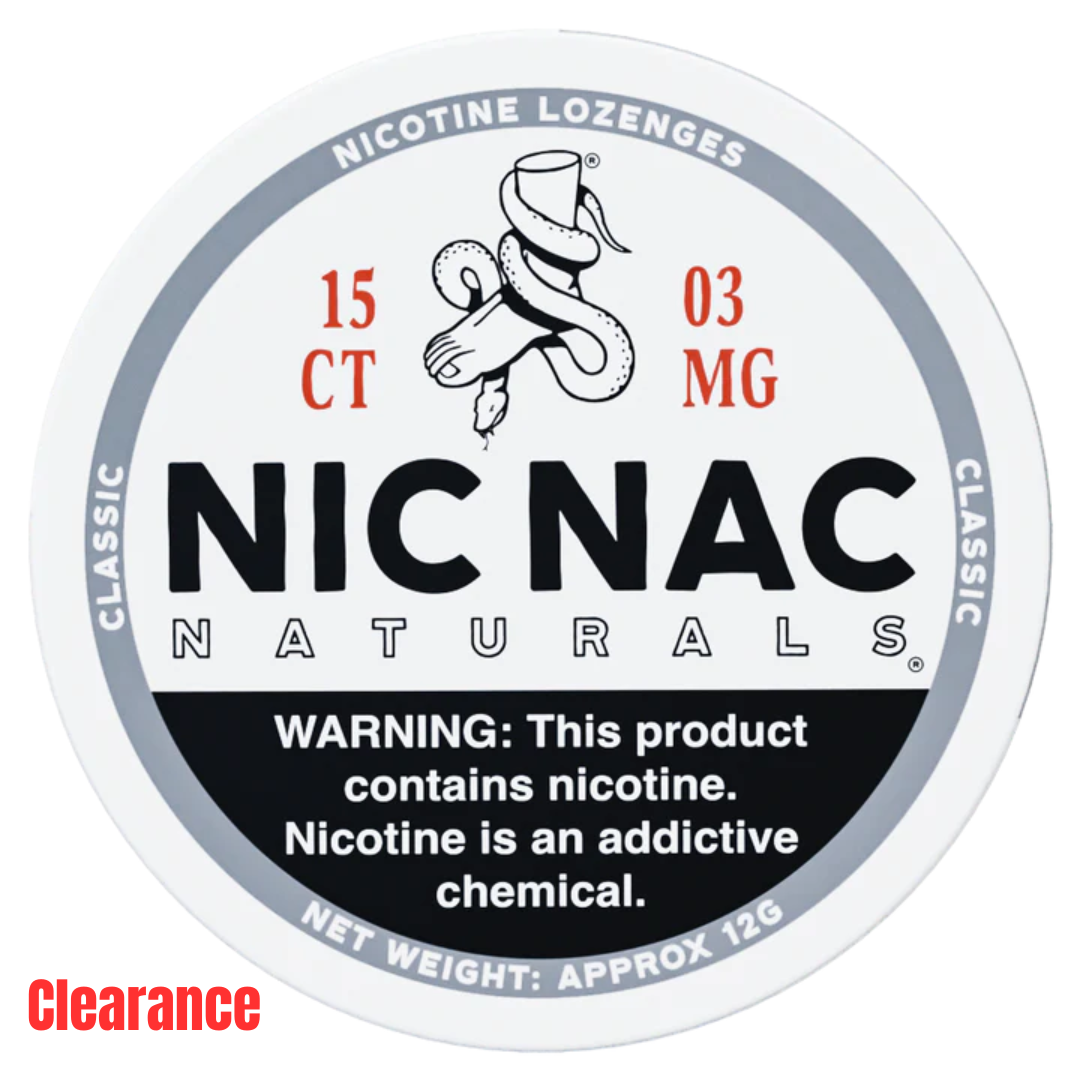 Nic Nac Naturals - Classic 1 Pack (Best before date soon)