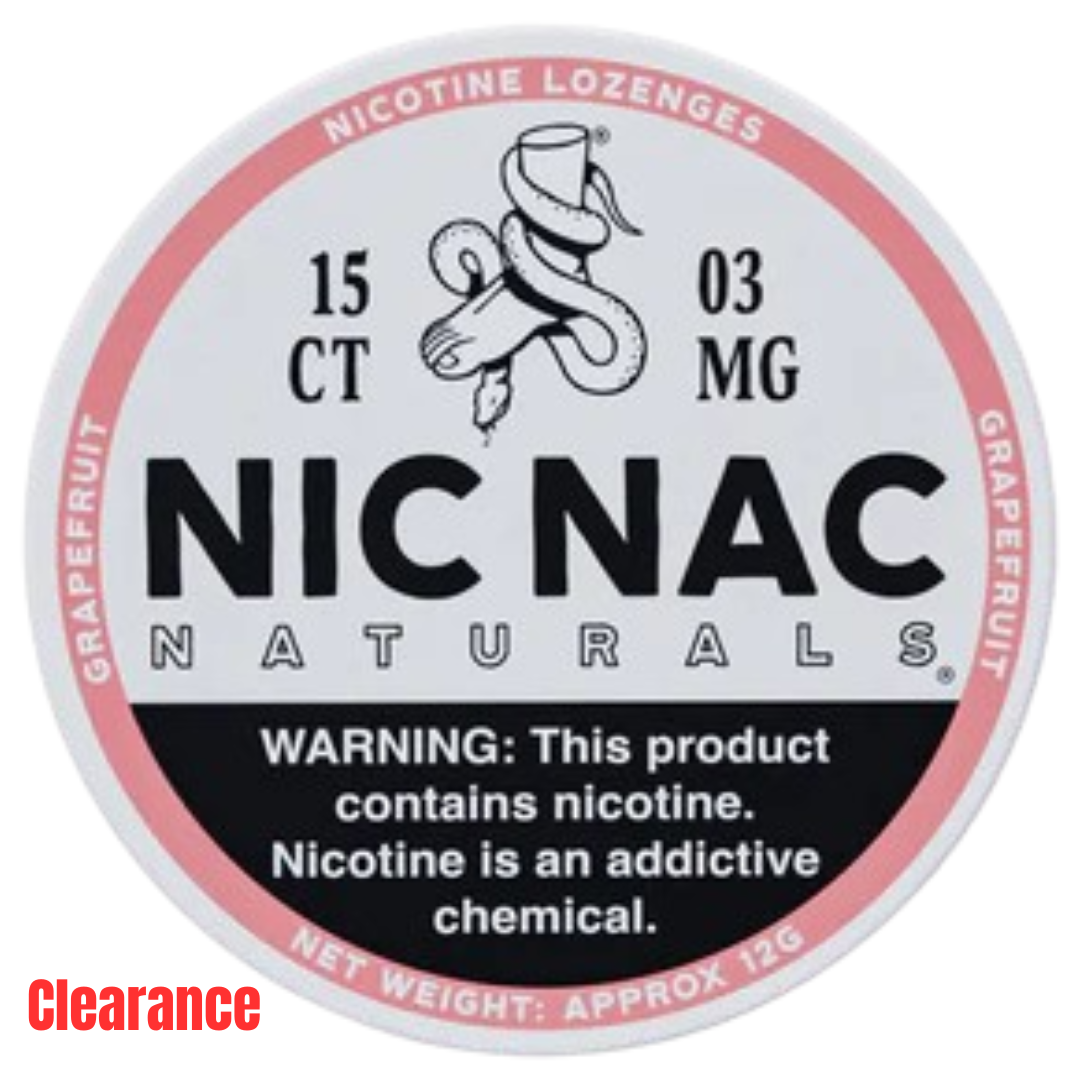 Nic Nac Naturals - Grapefruit 1 Pack (Best before date soon)